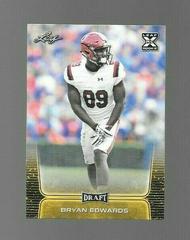 Bryan Edwards [Gold] #21 Football Cards 2020 Leaf Draft Prices