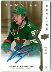 Kirill Kaprizov [Gold Spectrum Autograph] Hockey Cards 2020 Upper Deck Premier Prices