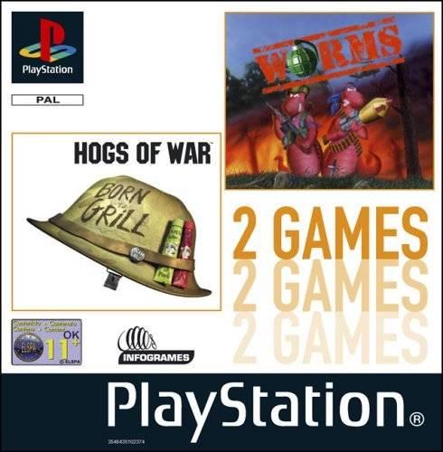 Hogs of War & Worms PAL Playstation