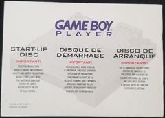 Front Of Sleeve | Gameboy Player Start-Up Disc Gamecube