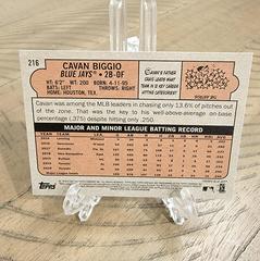 Back Of Card | Cavan Biggio Baseball Cards 2021 Topps Heritage
