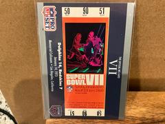 Super Bowl VII Football Cards 1990 Pro Set Super Bowl 160 Prices