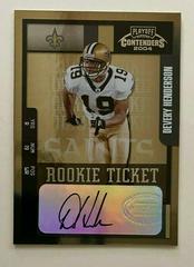 Devery Henderson [Autograph] Football Cards 2004 Playoff Contenders Prices