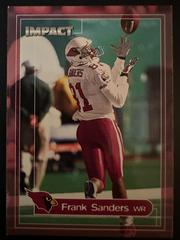 Frank Sanders Football Cards 2000 Skybox Impact Prices