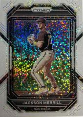 Jackson Merrill [White Sparkle] #166 Baseball Cards 2023 Panini Prizm Prices