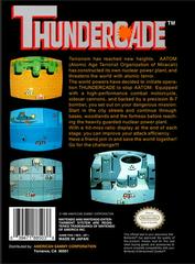 Thundercade - Back | Thundercade NES