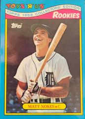 Matt Nokes Baseball Cards 1988 Topps Toys R US Rookies Prices