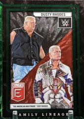 Dusty Rhodes / The American Nightmare Cody Rhodes [Green] #10 Wrestling Cards 2023 Donruss Elite WWE Family Lineage Prices