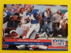 Thurman Thomas [Super Bowl XXVIlay] #69 Football Cards 1992 Pro Set Prices