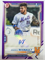 Andres Regnault [Purple] #PAPR-ARE Baseball Cards 2021 Bowman Paper Prospects Autographs Prices