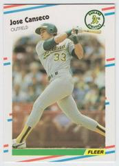Jose Canseco Baseball Cards 1988 Fleer Glossy Prices