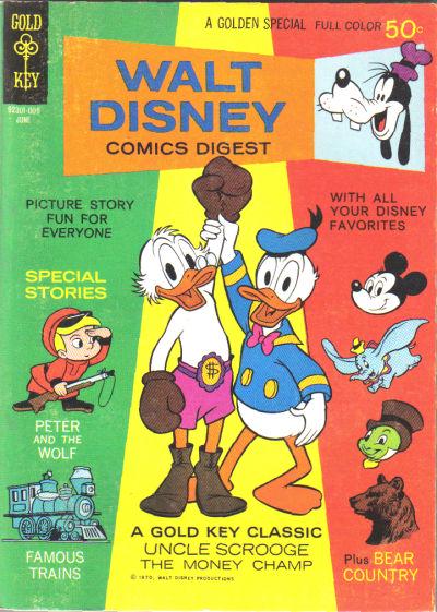 Walt Disney Comics Digest #22 (1970) Comic Books Walt Disney Comics Digest