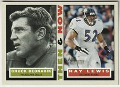 Chuck Bednarik/Ray Lewis [Then & Now] #TN-BL Football Cards 2001 Topps Heritage Prices