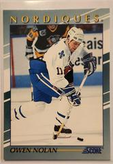 Owen Nolan #37 Hockey Cards 1992 Score Young Superstars Prices