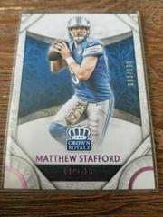 Matthew Stafford #15 Football Cards 2016 Panini Crown Royale Prices