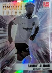 Faride Alidou Soccer Cards 2022 Topps Chrome Bundesliga Bright Future Prices