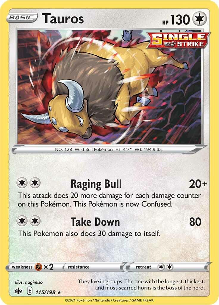 Tauros #115 Pokemon Chilling Reign