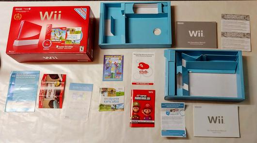 Red Nintendo Wii System photo