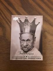Fred Thompson Baseball Cards 2008 Upper Deck Presidential Predictors Prices