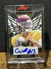 Caled Williams [Gold] Football Cards 2022 Leaf Valiant Autographs Prices