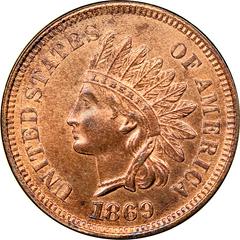 1869 Coins Indian Head Penny Prices