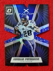 Adrian Peterson [Blue] #2 Football Cards 2016 Panini Donruss Optic X-Factor Prices