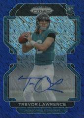 Trevor Lawrence [Autograph Blue Shimmer] #331 Football Cards 2021 Panini Prizm Prices