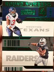 Dameon Pierce, Zamir White [Emerald] #RN-PW Football Cards 2022 Panini Contenders Round Numbers Prices