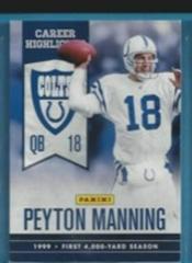 PEYTON MANNING #2 Football Cards 2012 Panini Super Bowl XLVI Career Highlights Prices