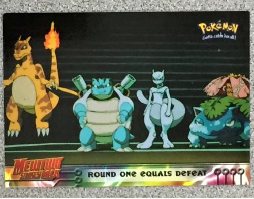 Round One Equals Defeat #26 Pokemon 1999 Topps Movie