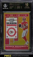 Patrick Mahomes II [Gold] #35 Football Cards 2019 Panini Contenders Optic Prices