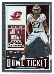 Antonio Brown [Bowl Ticket] #10 Football Cards 2016 Panini Contenders Draft Picks Prices