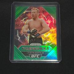 Justin Gaethje [Green] Ufc Cards 2021 Panini Prizm UFC Fireworks Prices