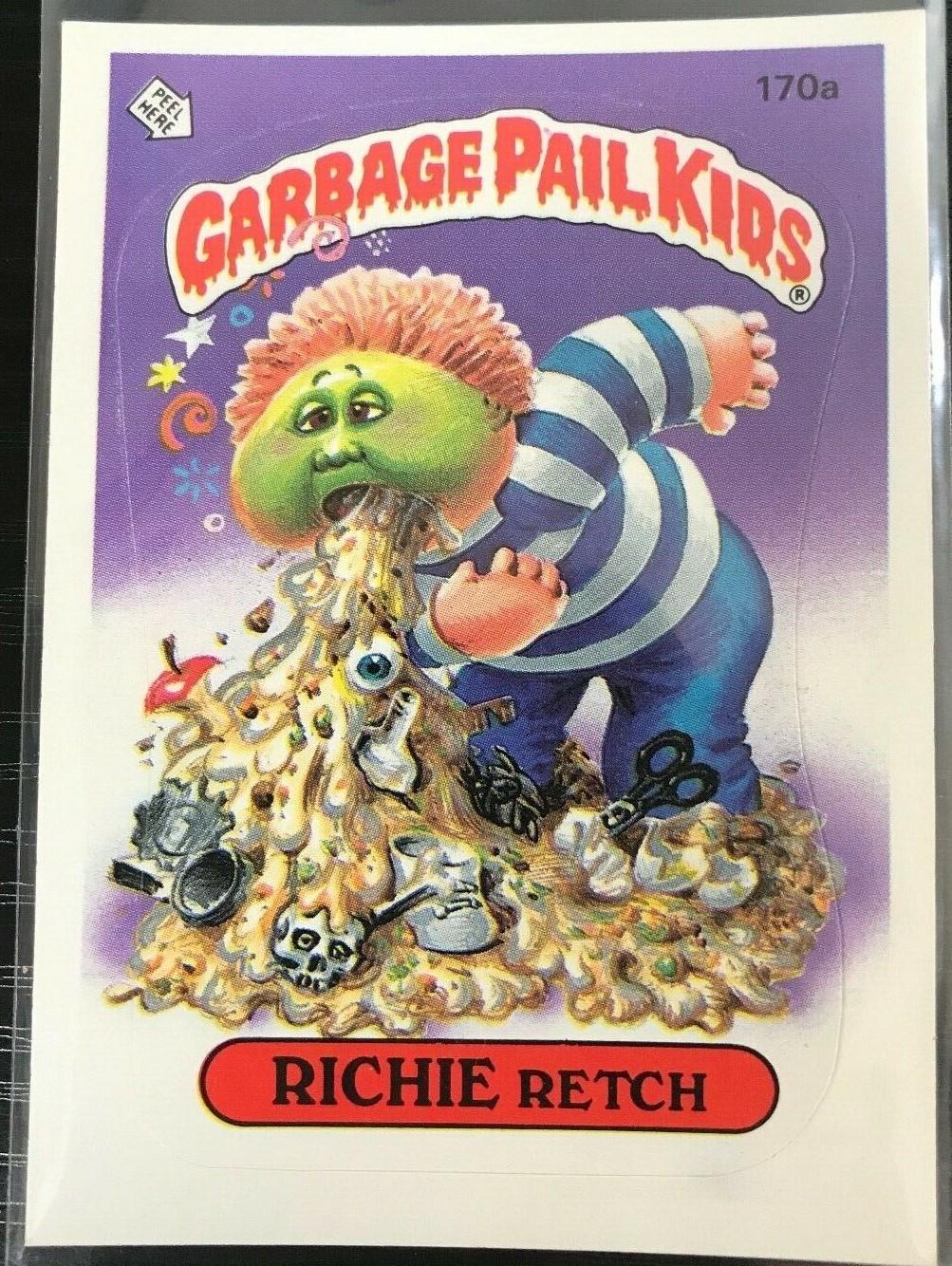 RICHIE Retch #170a 1986 Garbage Pail Kids