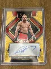 Georges St Pierre [Gold Disco] Ufc Cards 2022 Panini Select UFC Signatures Prices