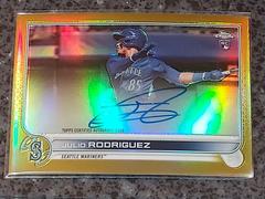 Julio Rodriguez [Gold] #RA-JRO Baseball Cards 2022 Topps Chrome Rookie Autographs Prices