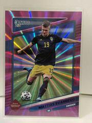 Mattias Svanberg [Purple Laser] #155 Soccer Cards 2021 Panini Donruss Road to Qatar Prices