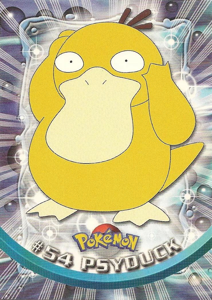 Psyduck #54 Pokemon 1999 Topps TV