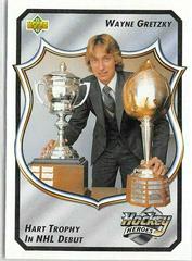 Hart Trophy in NHL Debut #12 Hockey Cards 1992 Upper Deck Wayne Gretzky Heroes Prices