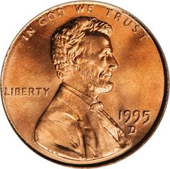 1995 D Coins Lincoln Memorial Penny Prices