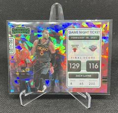 Zach LaVine [Green Ice] Basketball Cards 2021 Panini Contenders Game Night Ticket Prices