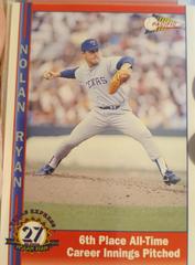 3,000th Career Strikeout #39 Baseball Cards 1993 Pacific Nolan Ryan 27th Season Prices
