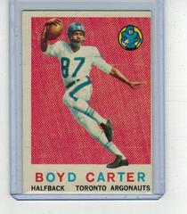 Boyd Carter #68 Football Cards 1959 Topps CFL Prices