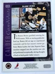 Backside | Blaine Lacher Hockey Cards 1994 Upper Deck