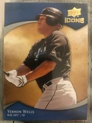 Vernon Wells #99 Baseball Cards 2009 Upper Deck Icons Prices
