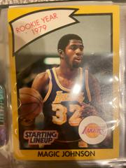 Magic Johnson [Yellow] Basketball Cards 1990 Kenner Starting LineUp Prices