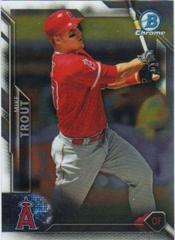 Mike Trout [Red Refractor] #1 Baseball Cards 2016 Bowman Chrome Prices