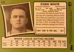 Rear | Evan White Baseball Cards 2020 Topps Heritage Minor League