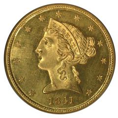 1841 Coins Liberty Head Half Eagle Prices