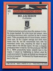  Back | Bo Jackson Baseball Cards 1990 Donruss